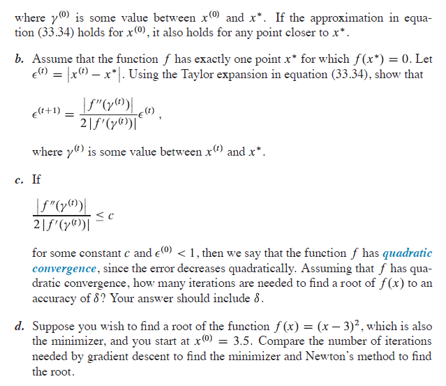 Solved Gradient Descent Iteratively Moves Closer To A | Chegg.com