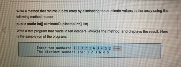 Solved Write a method that returns a new array by | Chegg.com