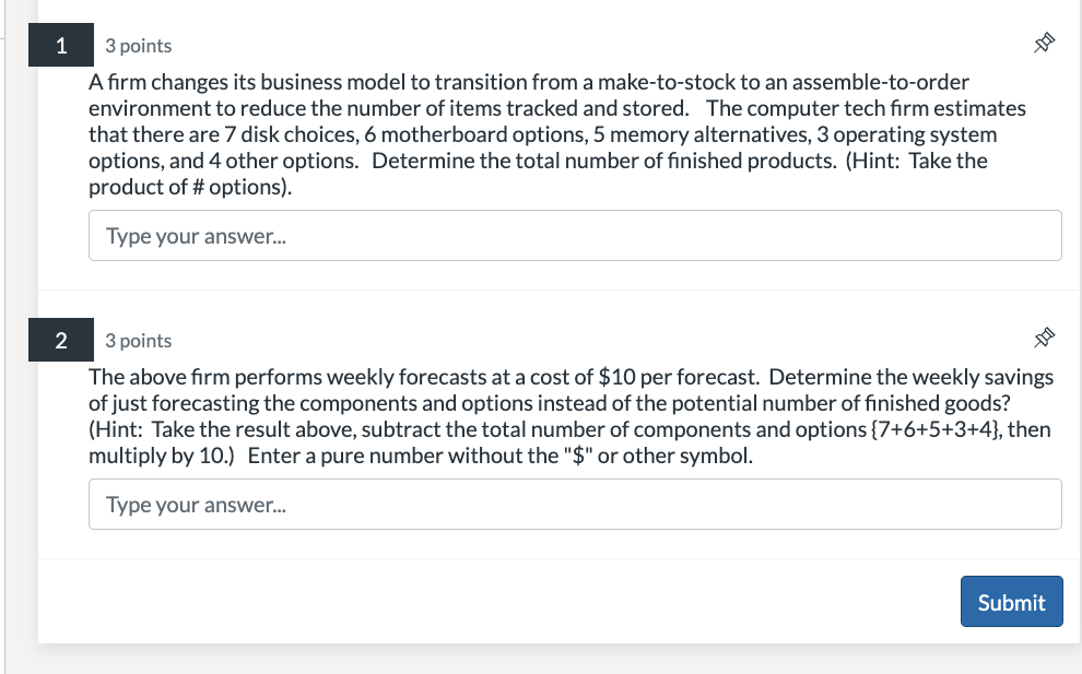 Solved A Firm Changes Its Business Model To Transition From | Chegg.com