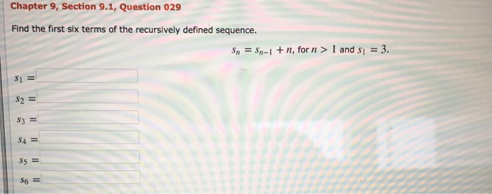 Solved Chapter 9, Section 9.1, Question 030 Find the first | Chegg.com