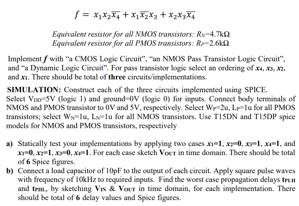 \[
f=x_{1} x_{2} \overline{x_{4}}+x_{1} \overline{x_{2}} x_{3}+x_{2} x_{3} \overline{x_{4}}
\]
Equivalent resistor for all NM