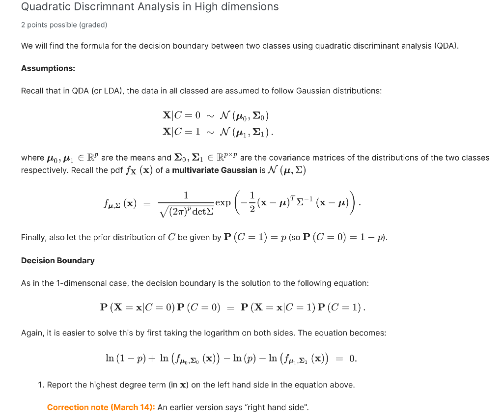 solved-quadratic-discrimnant-analysis-in-high-dimensions-2-chegg