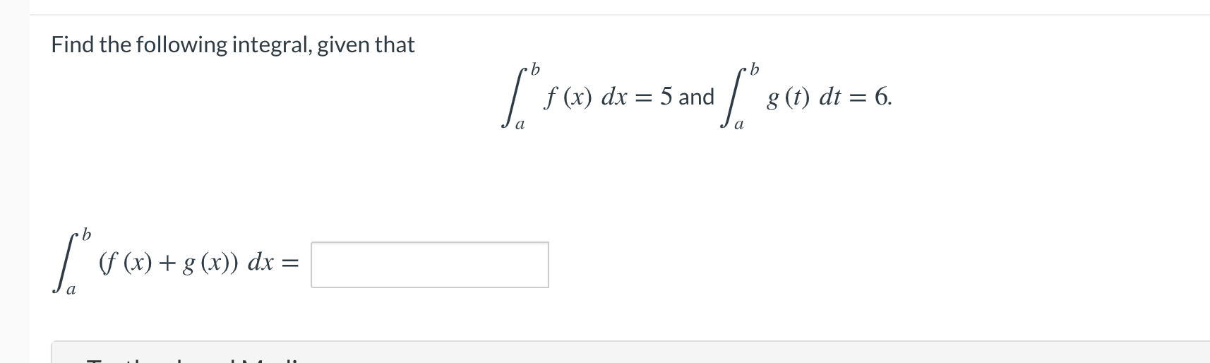 Solved Find The Following Integral, Given That F (x) Dx = 5 | Chegg.com