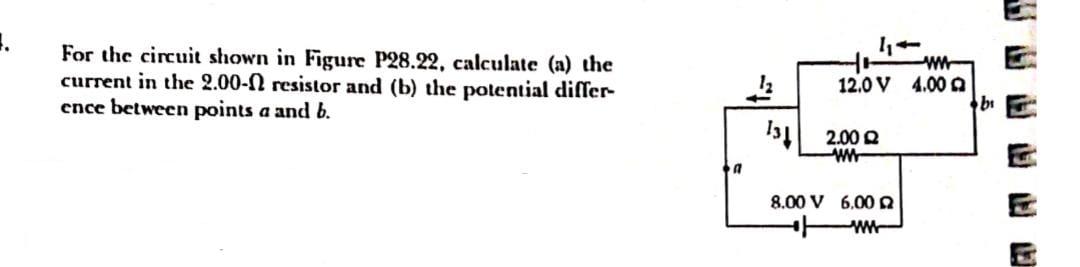 Solved For the circuit shown in Figure P28.22, calculate (a) | Chegg.com