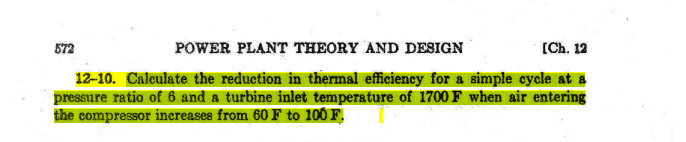 Solved 572 POWER PLANT THEORY AND DESIGN [Ch. 12 12-10. | Chegg.com