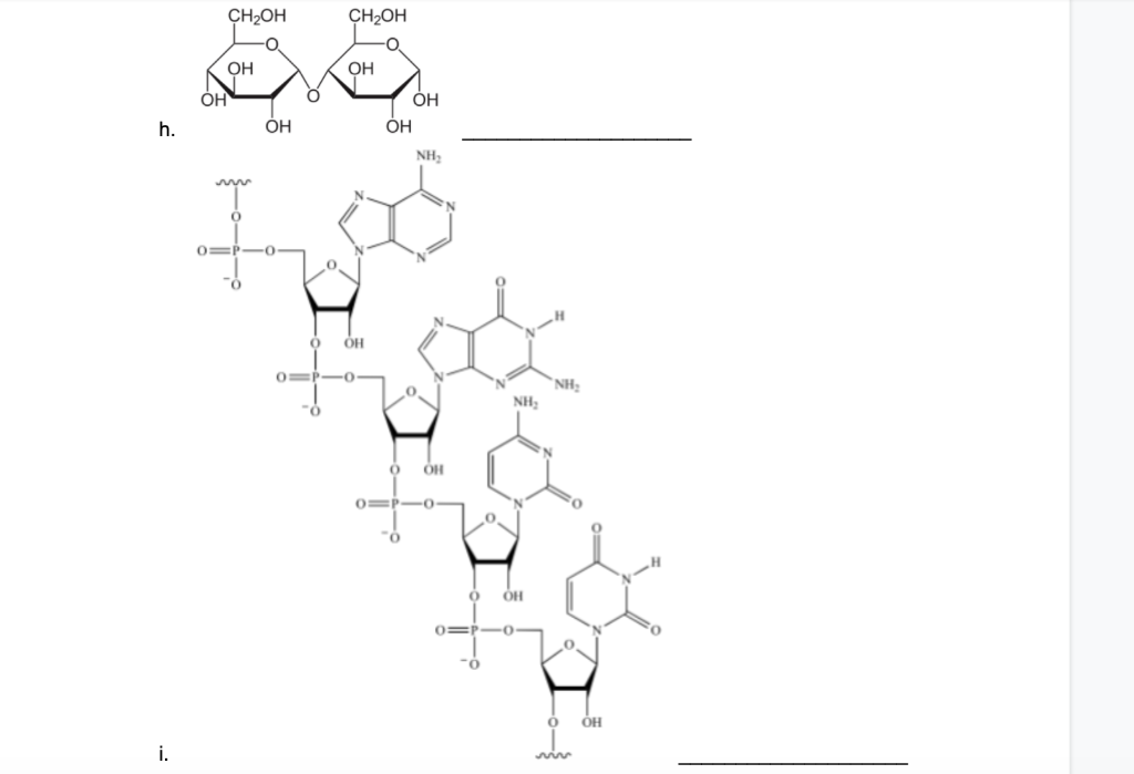 Solved 2. Classify each of the following structures using a | Chegg.com