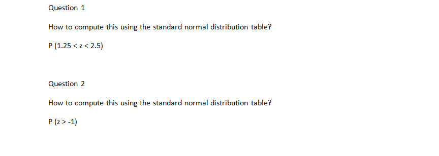 Solved Question 1 How to compute this using the standard | Chegg.com