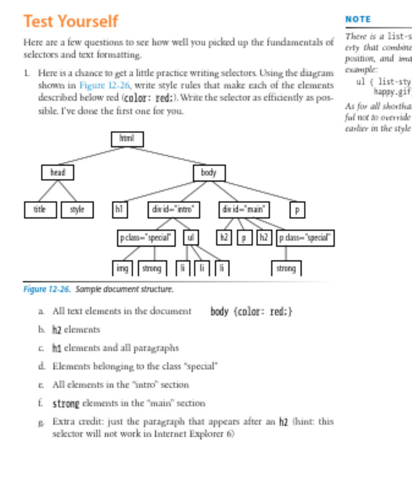 Test Yourself NOTE There is a list-s Here are a few | Chegg.com