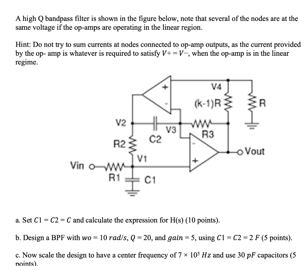 solved-a-high-q-bandpass-filter-is-shown-in-the-figure-chegg