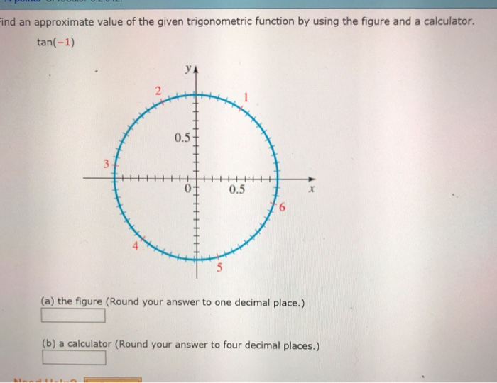Solved ind an approximate value of the given trigonometric | Chegg.com