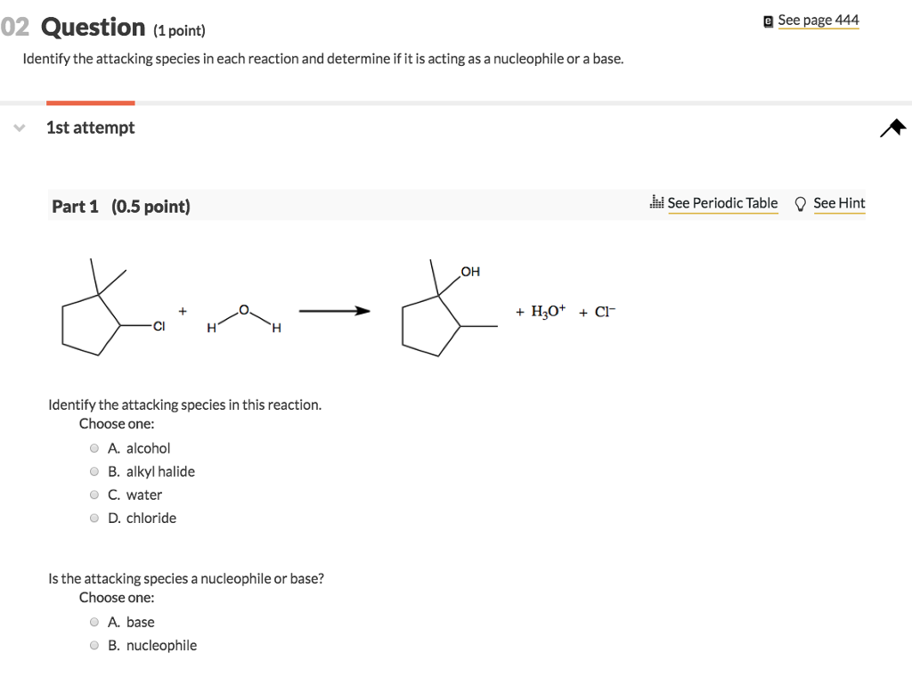Solved 02 Question point) See page 444 Identify the | Chegg.com