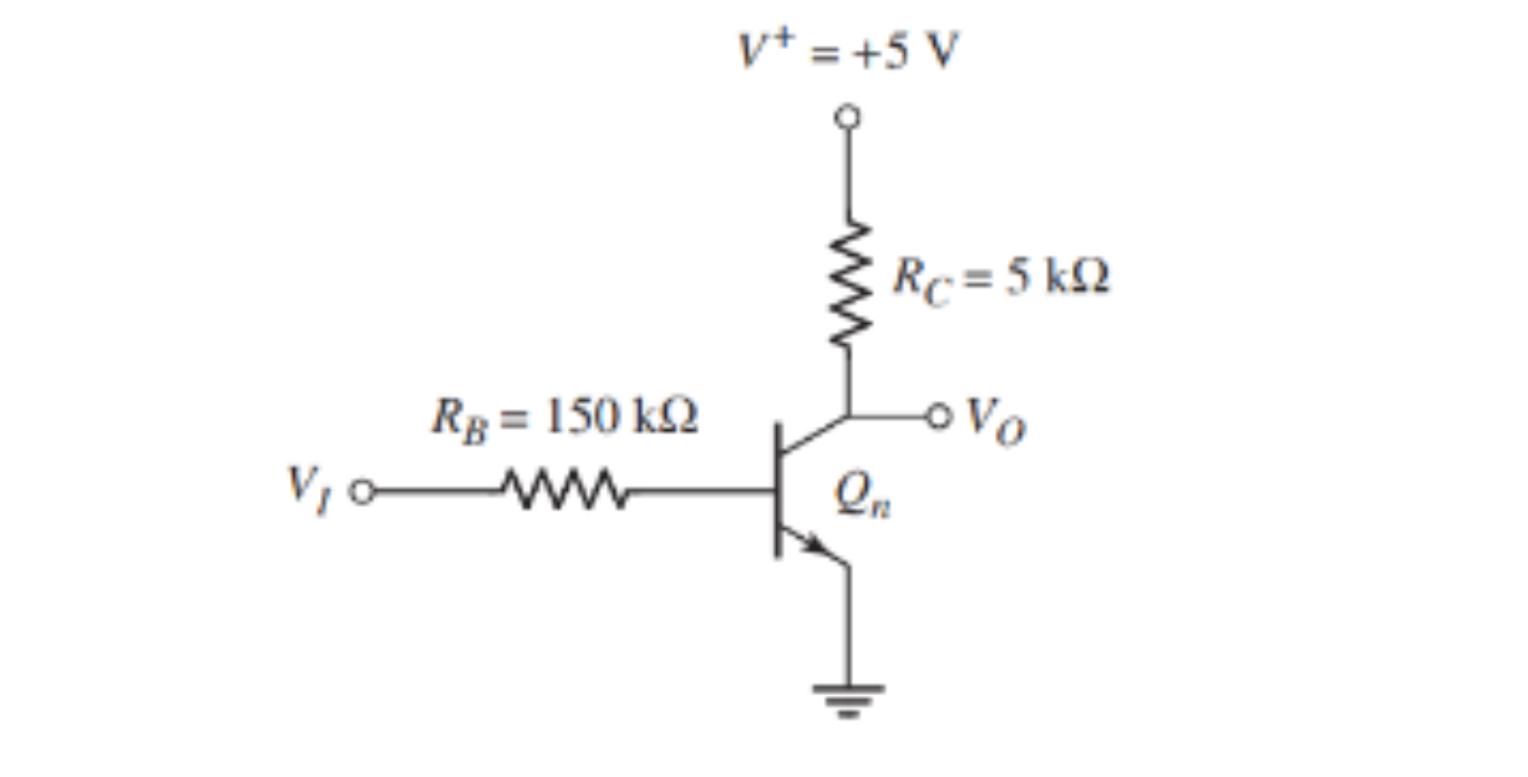 Solved 2)For the following circuit: VBE (ON) = 0.7V, β = | Chegg.com