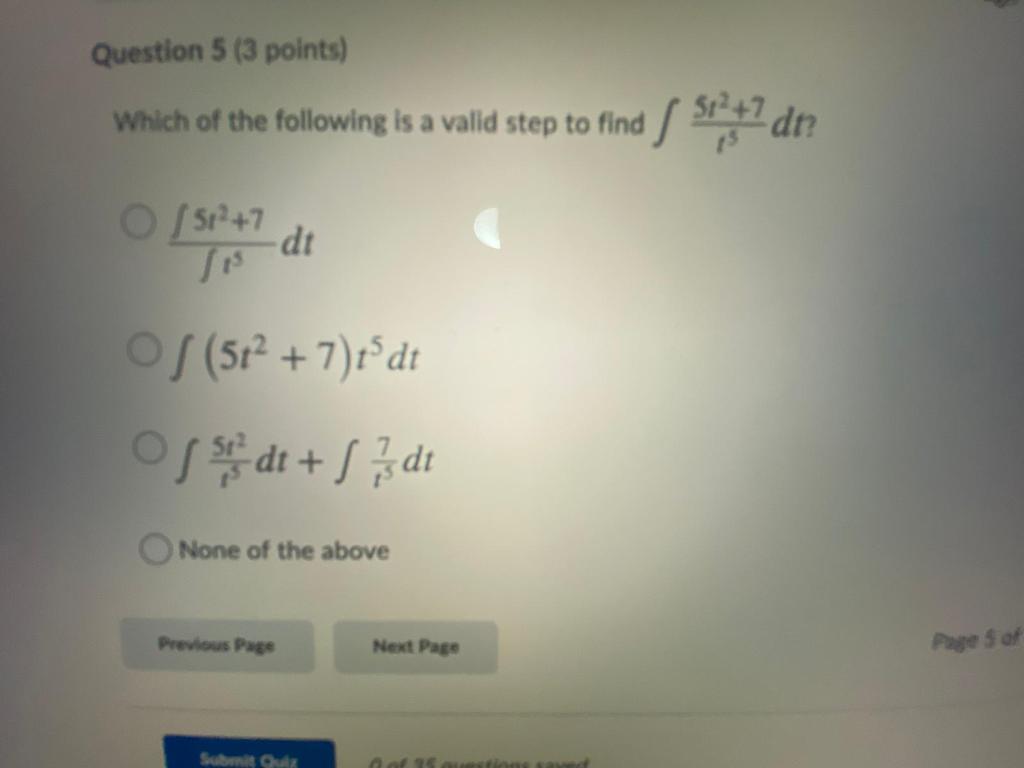 Solved Question 7 (3 points) Which of the following is NOT | Chegg.com