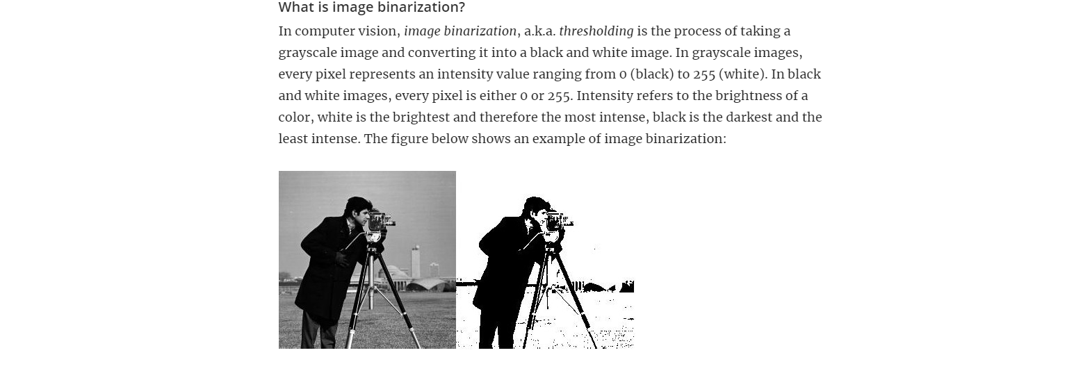 What Is Image Binarization