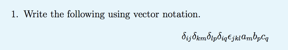 Solved 1. Write the following using vector notation. будет | Chegg.com