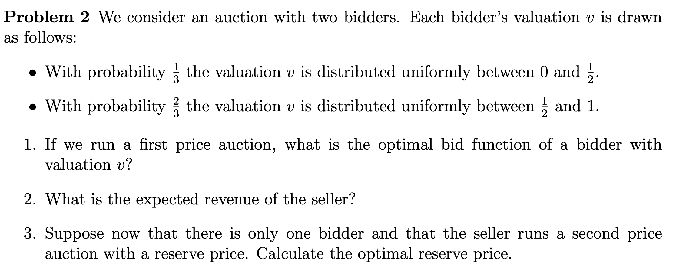 First-Price vs Second-Price Auction