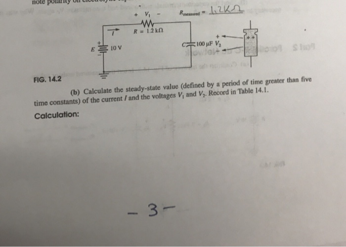 Solved Calculate the steadystale value (defined by a
