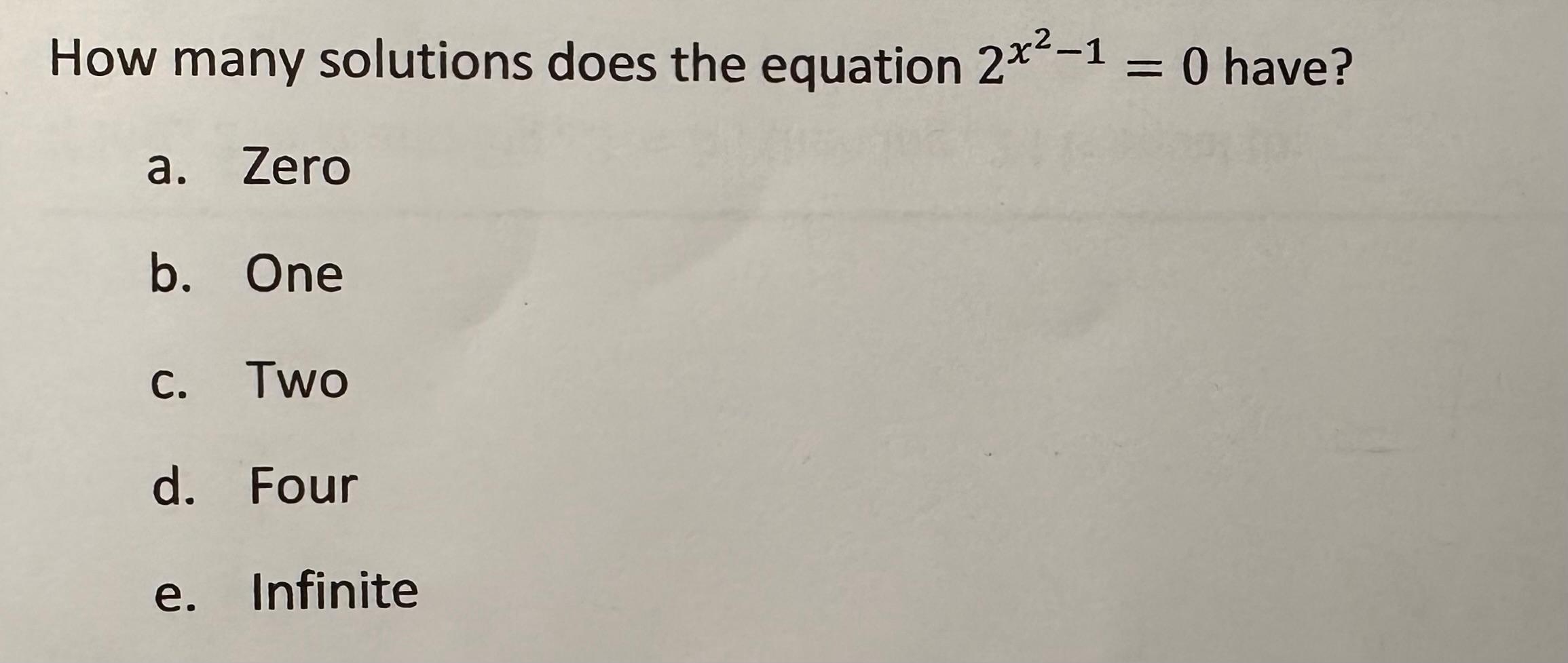4x 2 4x 1 0 how many solutions