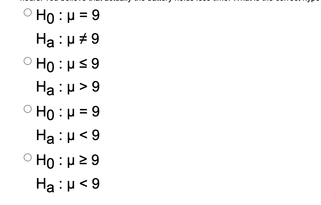 Solved Manufacturer claims that the average length of time