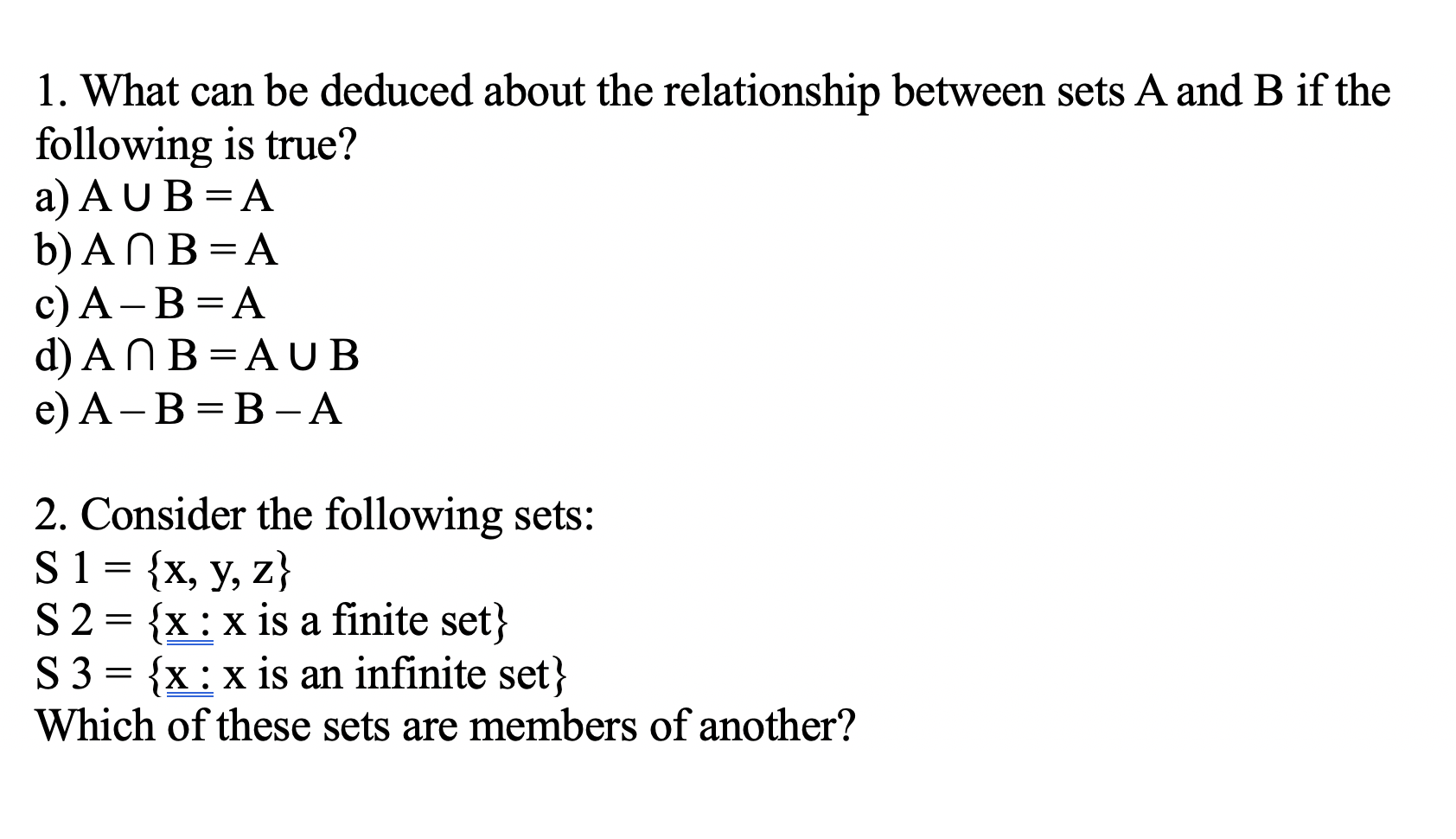 Solved 1. What can be deduced about the relationship between | Chegg.com