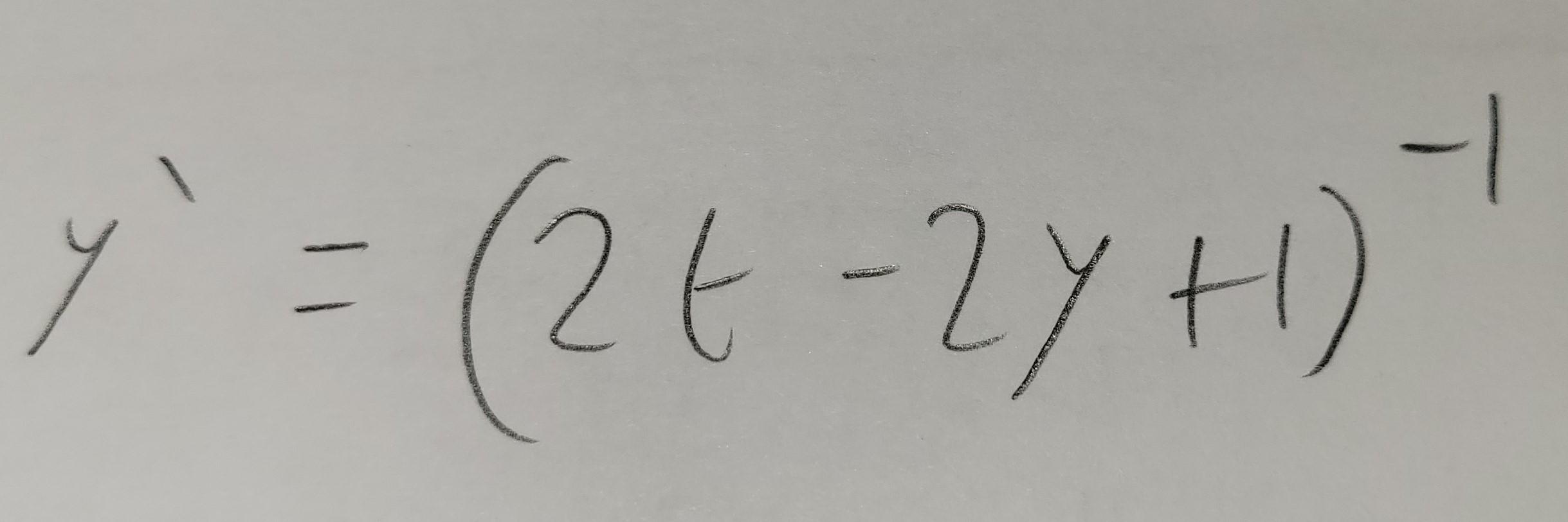 Solved 1 y = (2+-2y+) | y' 2 (9) | Chegg.com