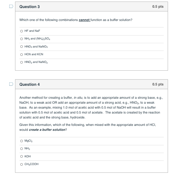 Solved U Question 3 0.5 pts Which one of the following | Chegg.com