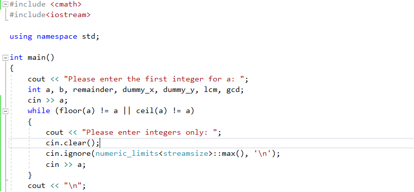 Solved I am trying to error check for inputs using C++ that | Chegg.com