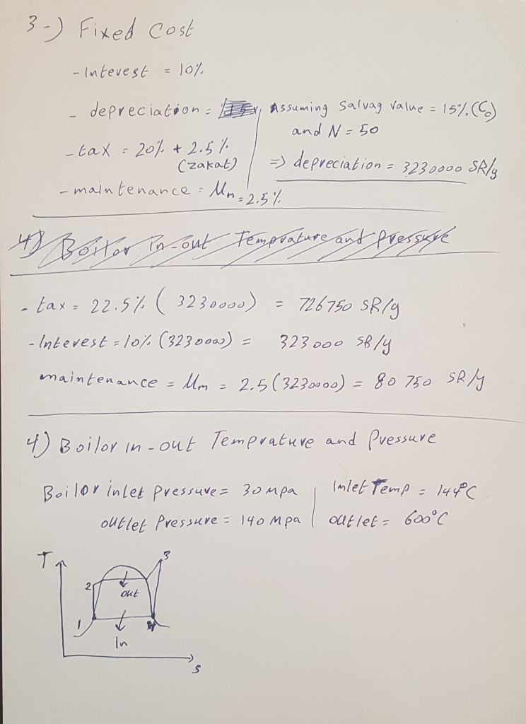 Solved Please draw T-S diagram and estimate i) efficiency, | Chegg.com