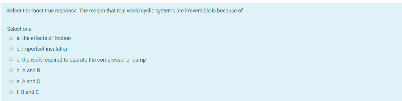 Solved Select the most true response. The reason that real | Chegg.com