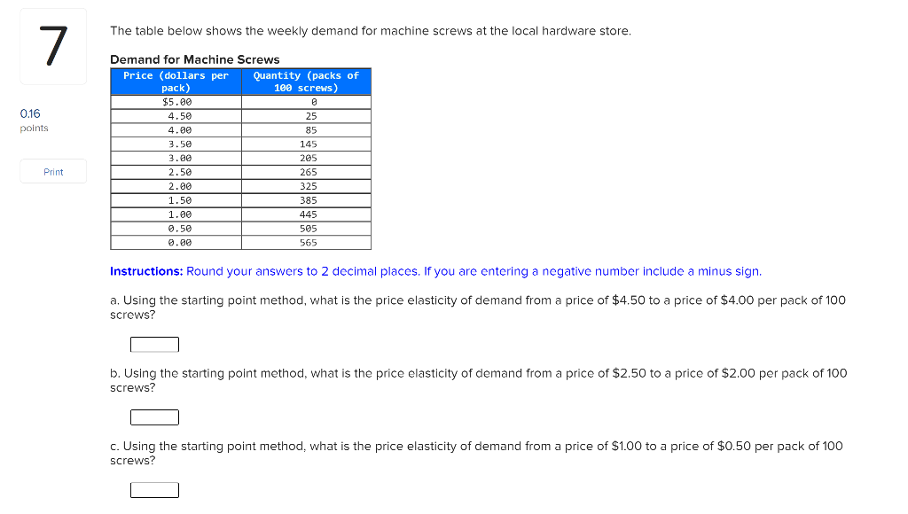 Solved The table below shows the weekly demand for machine | Chegg.com