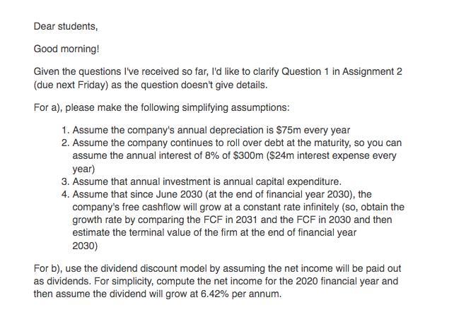 Question 1. You have been given the following | Chegg.com