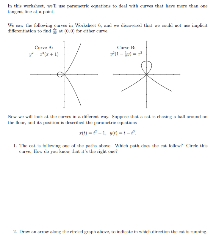 Parametric Equations Worksheet: Mastering the Art of Describing Motion