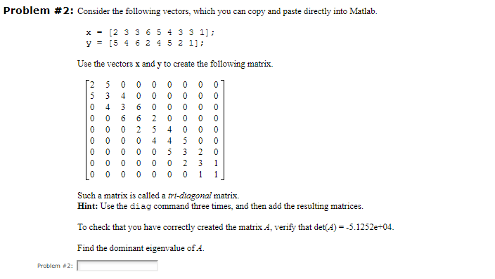 Solved Problem 2 Consider The Following Vectors Which You Chegg Com