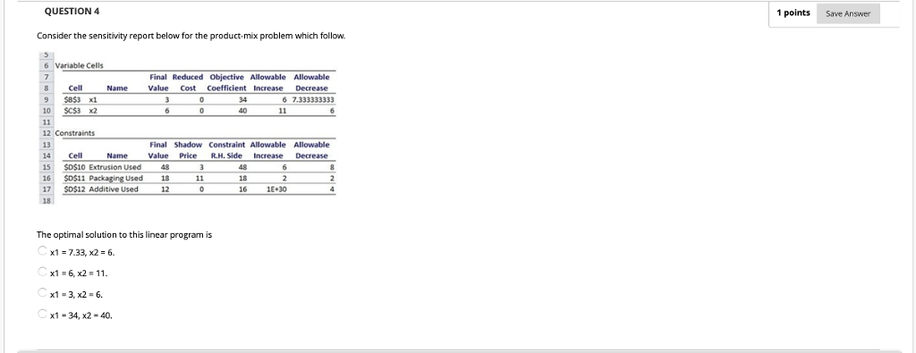 Solved QUESTION 4 1 points Save Answer Consider the | Chegg.com