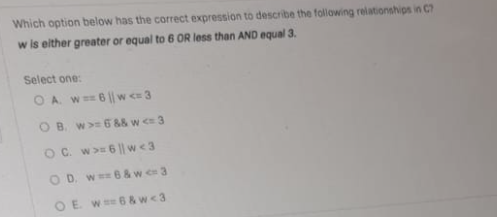 Solved Which option below has the correct expression to | Chegg.com