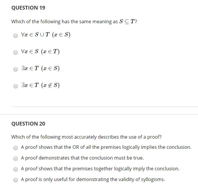 Solved QUESTION 1 True Or False: (A + B) ABEA True False | Chegg.com