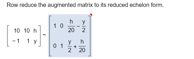 Solved step for this pleaseRow reduce the augmented matrix Chegg