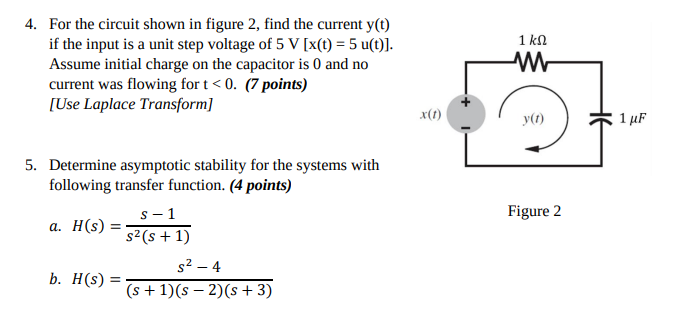 Solved 4. For the circuit shown in figure 2, find the | Chegg.com