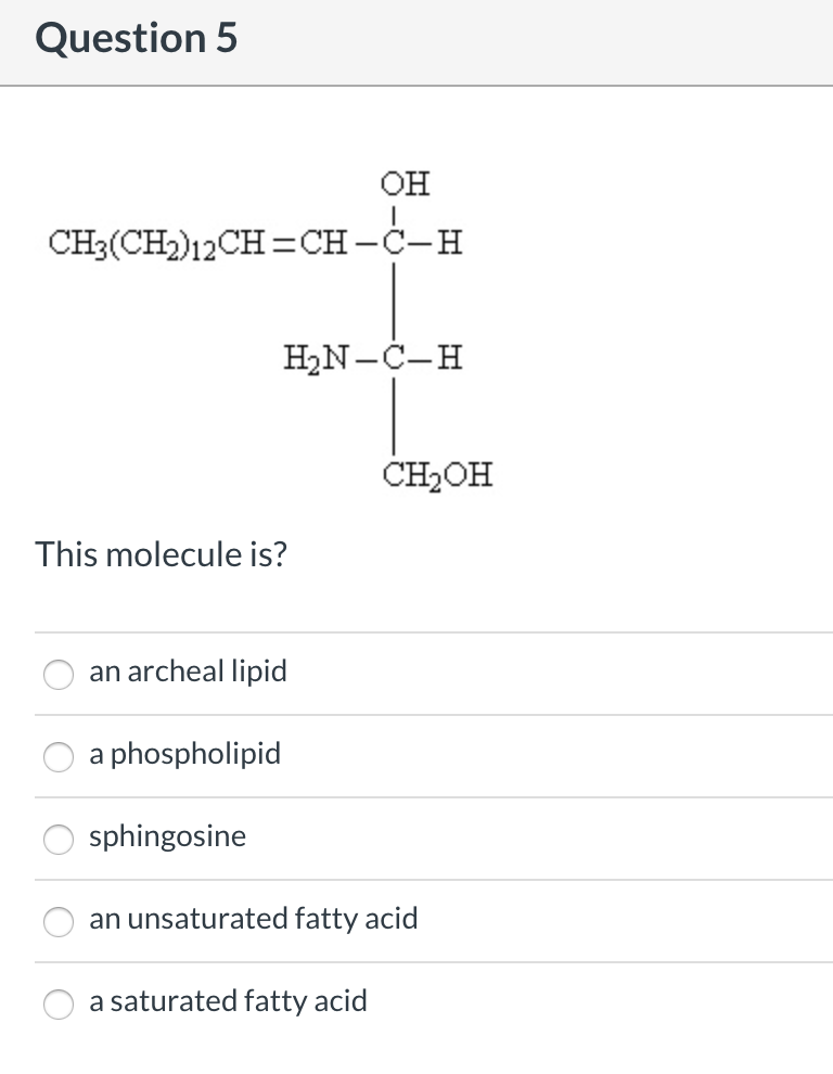 Solved Question 1 OH Which Of The Following Best Describe