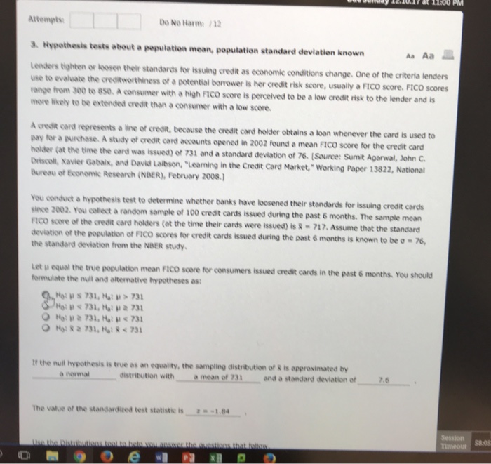 Solved Attempts Do No Harm: 1 3. Hypothesis tests about a | Chegg.com