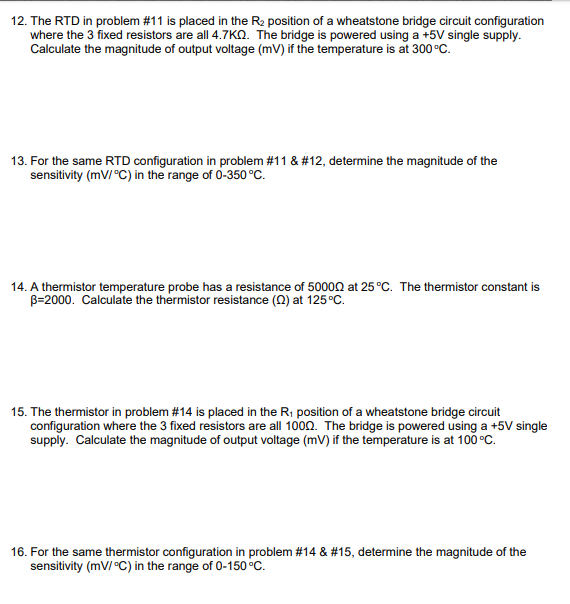 12. The RTD in problem #11 is placed in the R2 | Chegg.com