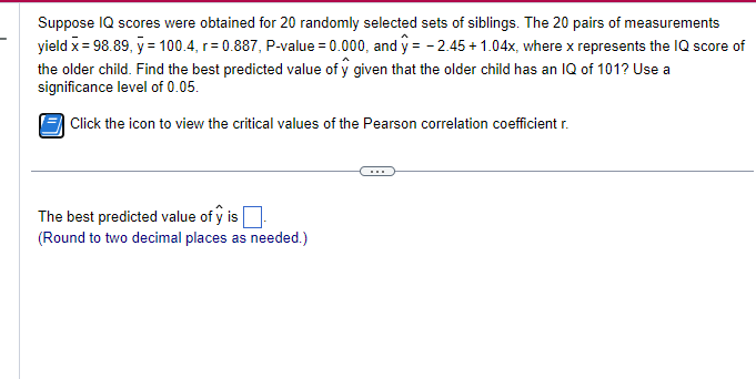 Solved Suppose IQ scores were obtained for 20 randomly | Chegg.com