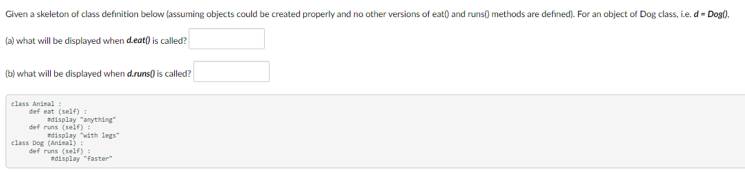 Solved Based on the following code segment, answer | Chegg.com