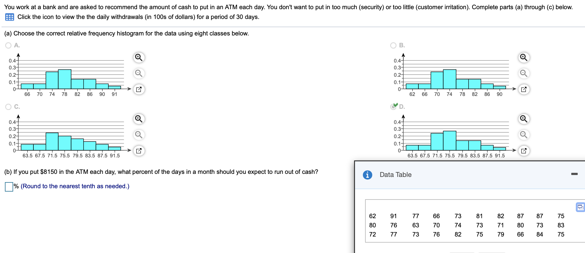 Solved (c) If you are willing to run out of cash for 10 of