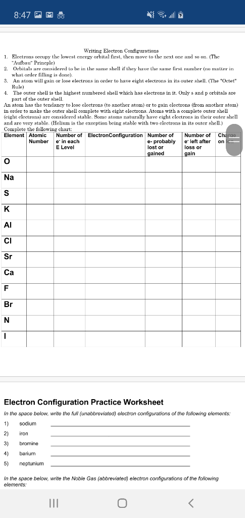 Solved 8:47 M. 2p 35 Configuration Writing Practice Write a | Chegg.com