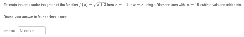 Solved Estimate The Area Under The Graph Of The Function