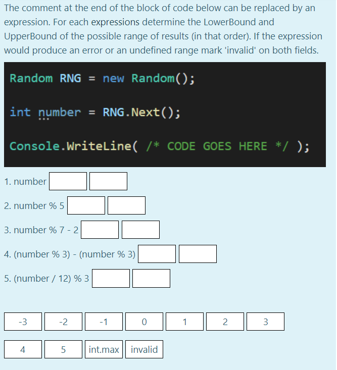 Solved The comment at the end of the block of code below can | Chegg.com