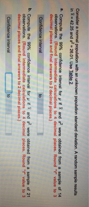 Solved Consider a normal population with an unknown | Chegg.com