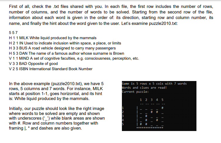 Solved First of all check the .txt files shared with you. Chegg