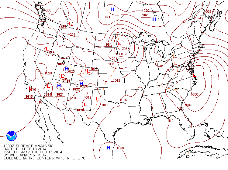 Solved First, examine the 500mb chart and surface analysis